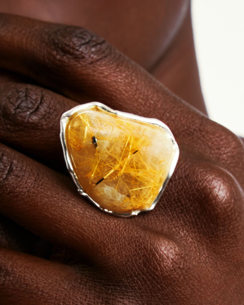 Yellow Amber Ring