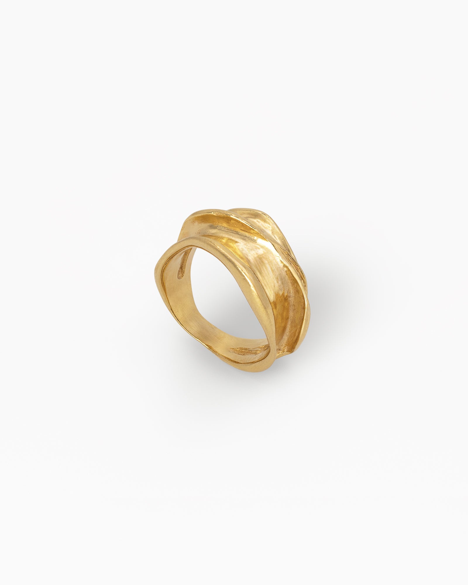 Draped Edge Slim Ring