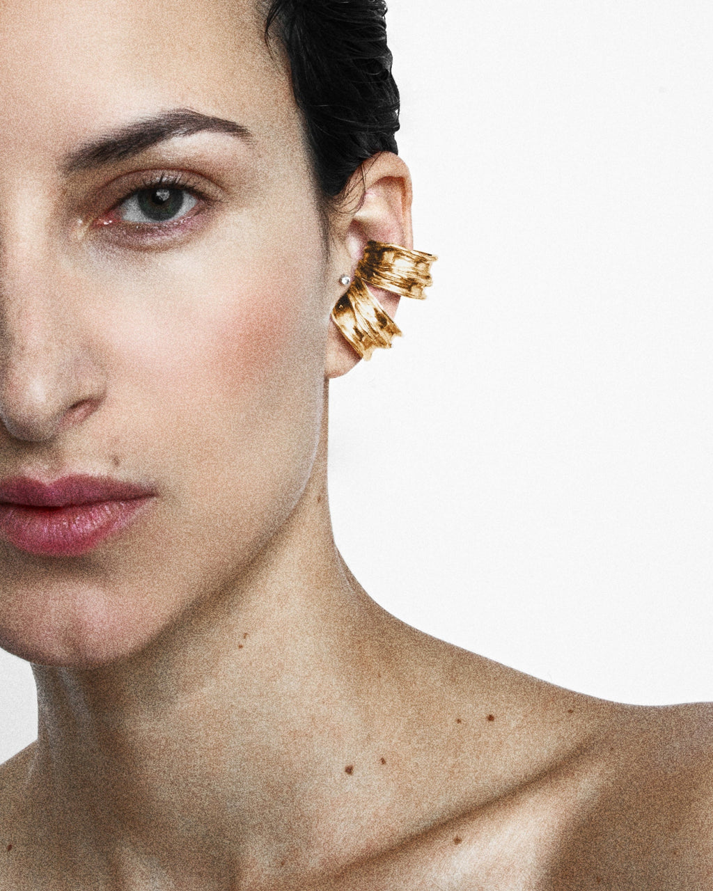 Draped Edge Ear Cuff - Vermeil