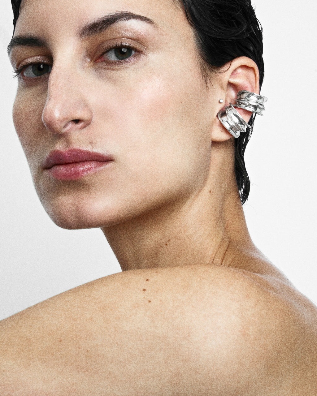 Draped Edge Ear Cuff